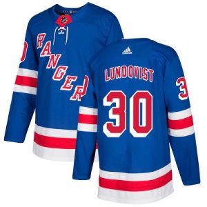 Kinder New York Rangers Eishockey Trikot Henrik Lundqvist #30 Authentic Königsblau Heim